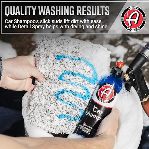 Adam's Essential Car Wash Kit (17-Item) - Auto Detailing Car Care Cleaning Kit with Foam Gun & Bucket Car & Truck Lovers, Dads, Moms and DIYers - style: Essential (17-Item)
