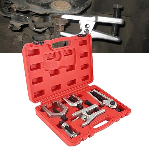 5pcs Front End Suspension Ball Joint Tie Rod Separator Puller Set, Automotive Repair Tool Kit with C - Shape and L - Shape Pullers, For Car Steering and Control Arm