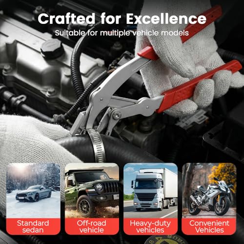 Automotive Clip Removal Tool & Trim Removal Pliers with Non-Slip Grip,Multi-Functional Car Clip Pliers Tool for Door Panels, Trim Clips, Rivets & Interior Panels Without Damage (1 Pack) - color: 1 Pack