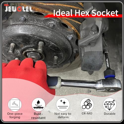 9mm Hex Impact Bit Socket, H9 1/2" Drive Allen Socket, Cr-Mo Steel | 3-Inch, Lengthen Hex Screwdriver Adapter for Electric Ratchet Wrenches Fastening Screws, Socket Wrench, Head Drill - size: 1PC | H9 9MM