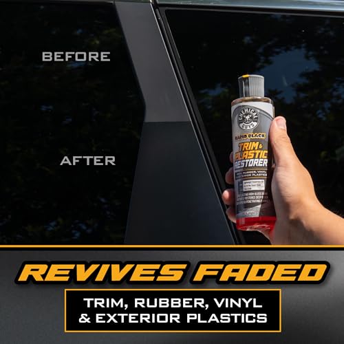 Chemical Guys, Black Trim Restorer Gel Kit for Exterior Plastic & Rubber | Controlled gel restores a deep black finish to faded exterior trim, plastic and vinyl, with an applicator - style: Kit