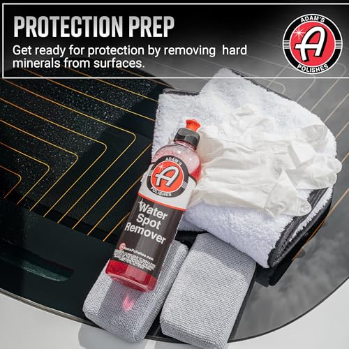 Adam's Water Spot Remover - Hard Water Stain for Glass, Shower Doors, Paint, Windows, Car Detailing, Calcium, Magnesium & Soap Scum Remover - style: Combo Kit