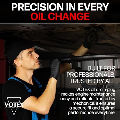 Votex - Made in USA - 1/2 X 20 Magnetic Engine Oil Drain Plug fits Buick, Cadillac, Chevrolet, Chrysler, Dodge, Ford, GMC, Jeep, Oldsmobile, Plymouth, Pontiac - Stainless Steel - Part Number DP004 - size: 1/2X20" Magnetic Drain Plug