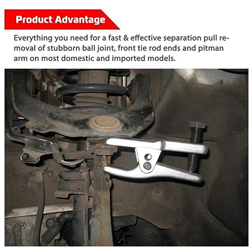 5pcs Front End Suspension Ball Joint Tie Rod Separator Puller Set, Automotive Repair Tool Kit with C - Shape and L - Shape Pullers, For Car Steering and Control Arm