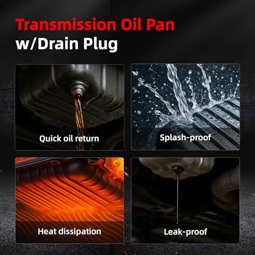 Oil Pan w/Drain Plug, Transmission Oil Pan for Nissan Juke 11-14 | for Rogue/Rogue Select 2008-2015, for X-Trail (Mexico) 2008-2014, l4 1.6L 2.5L, 265-846, 265846, 313901XF01 - size: for Juke 11-14/Rogue 08-15 1.6L 2.5L