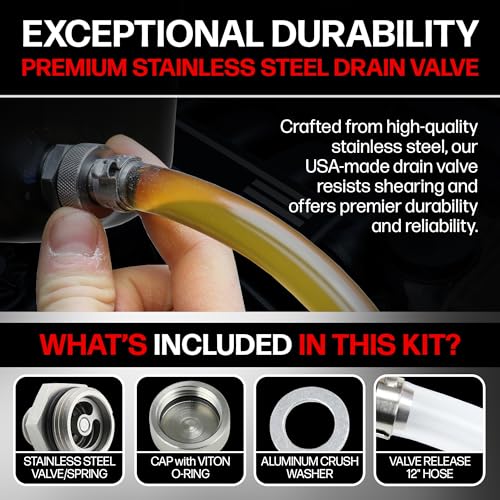 Votex - Made in USA - 1/2 X 20 Quick Easy Valve Oil Drain Plug fits Buick, Cadillac, Chevrolet, Chrysler, Dodge, Ford, GMC, Jeep, Oldsmobile, Plymouth, Pontiac - Stainless Steel- Part Number SMQDP004 - size: 1/2X20" Valve Drain Plug