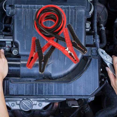 ABOOFAN Heavy Duty Car Emergency Jumper Cables 1000a Thickened Pure Copper Battery Booster Wire with Full Cover Clamps 2.8m for Suv and Compact Vehicle Roadside Power Supply