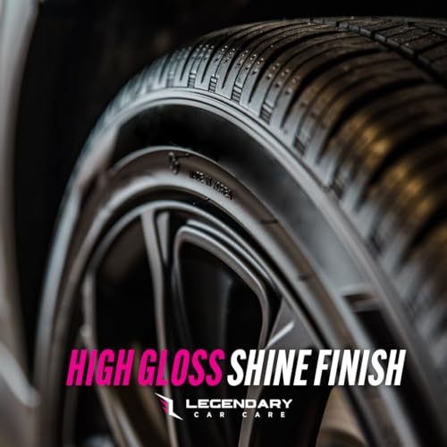 Legendary Gloss Dressing 16oz - Tire Shine Spray & Plastic Restorer - Water Based & Non-Greasy Interior/Exterior Detailing Spray - Trim, Rubber, Vinyl & Plastic Restorer for Cars (2Pack) - size: Gloss Dressing 16oz (2Pack)