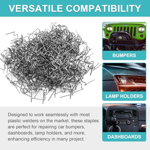 1000PCS 0.8mm Plastic Welding Rods | Hot Staples Plastic Repair Machine, Fix Repair Car Bumpers and Crafts - size: 0.8mm