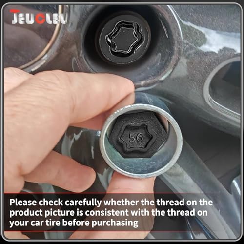 56 Wheel Locking Nut Key for BMW, Socket Adapter (OD 27mm-ID 25mm) | Wheel Lock Nut Socket Adapter, Anti-Theft Lug Nut Removal Tool, Anti-Theft Screw Remover, Repair Tool, Tyre Fitting, garage - color: Socket 056
