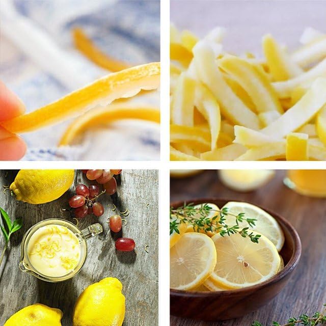 1 Pc Brown Lightweight Channel Knife and Lemon Zester Tool- Stainless Steel Peeler With Ultra Sharp Rind Twist Tool for Orange and Citrus Fruit - Kitchen Grater, Slicer
