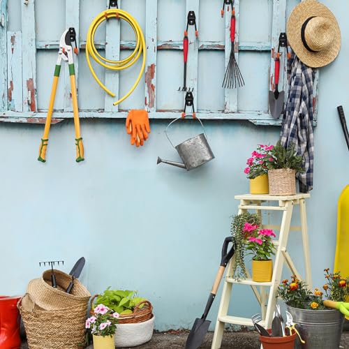 HUPBIPY Garage Hooks Heavy Duty 10 Pack, Wall Mount Ladder Hooks | 5.1in U Shaped Hanger, Storage Organizer With a non-slip coating For Hanging Bicycles, Garden Tools Hoses and Ropes (Black) - color: Black 10Pack