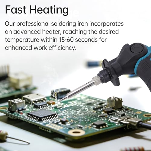 Mingzhe Portable Rechargeable Soldering Iron Efficiently Solder Electronics Automotive Wiring (Plastic)