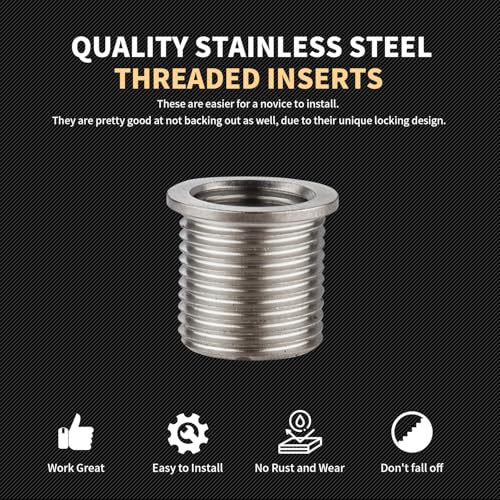 Thread Repair Inserts M12X1.5X16.2MM Insert Qty 10 Stainless Steel