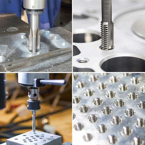 M8 x 1.25 Metric Thread Tap and Die Set, M8 x 1.25mm High-speed Steel Machine Tap Die Set Right Hand - size: M8 x 1.25mm