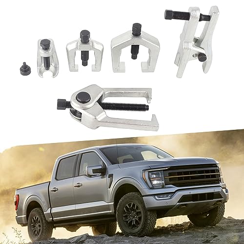 5pcs Front End Suspension Ball Joint Tie Rod Separator Puller Set, Automotive Repair Tool Kit with C - Shape and L - Shape Pullers, For Car Steering and Control Arm