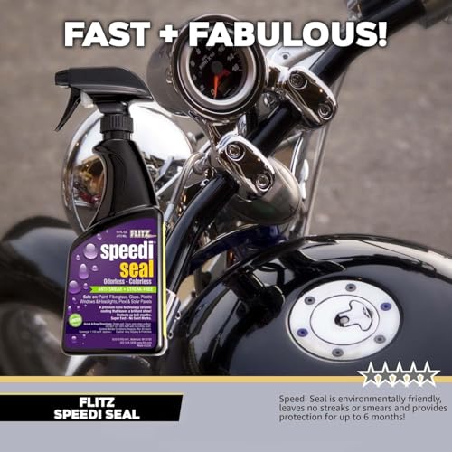 Flitz Speedi Seal - 16oz Bottle of USA-Made Ceramic Coating for Cars to Polish & Protect for Up to 6 Months - Works on Paint, Fiberglass, & More - Streak-Free Ceramic Spray Sealant (12 Pack) - size: 16 Fl Oz (Pack of 12)