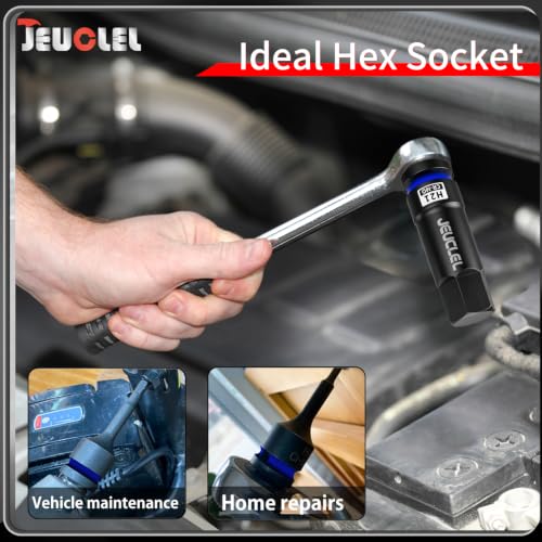 21mm Hex Impact Bit Socket, H21 1/2" Drive Allen Socket, Cr-Mo | 3-Inch, Lengthen Hex Screwdriver Adapter for Electric Ratchet Wrenches Fastening Screws, Socket Wrench, Head Drill - size: 1PC | H21 21MM