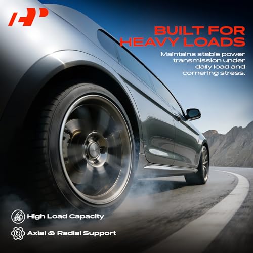 A-Premium Front Wheel Bearing and Hub Assembly Compatible with Ford Focus 2000-2011, w/5-Lug | for Focus 2000-2011, w/5-Lug, High Carbon Steel, Double-Lip Seal Ring, Heat-Resistant Grease