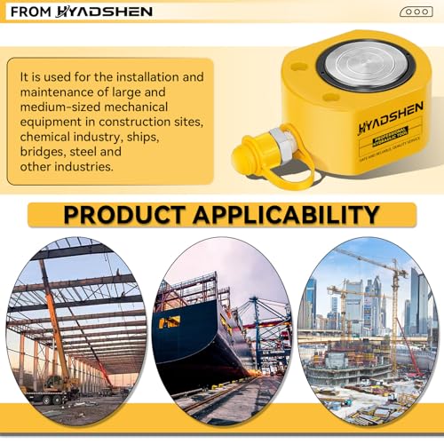 50Ton Hydraulic Cylinder Jack,Low Profile Hydraulic Ram Jack,Hydraulic Porta Power Ram Lifting Jack,Industrial Mini Hydraulic Cylinder - size: 50T