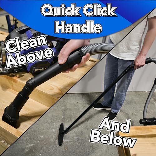 Cen-Tec Systems 95281 20 Ft. Home and Shop Vacuum Hose with Expanded Multi-Brand Power Tool Dust Collection Adapter Set and Full Attachment Kit, Black - size: 20 Ft. Hose