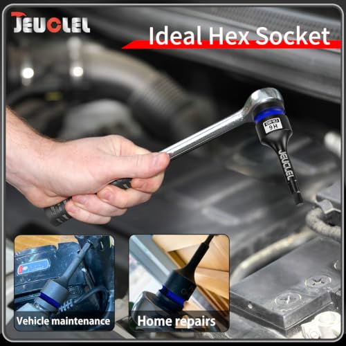 6mm Hex Impact Bit Socket, H6 1/2" Drive Allen Socket, Cr-Mo Steel | 3-Inch, Lengthen Hex Screwdriver Adapter for Electric Ratchet Wrenches Fastening Screws, Socket Wrench, Head Drill - size: 1PC | H6 6MM