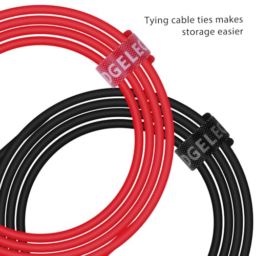 14 Gauge 2pcs/6.6Ft Alligator Clips Electrical with Wires UL3135, Heavy Duty Silicone Test Leads Set Jumper Wires Kit for Testing - EDGELEC - size: 6.6 Ft(2m)