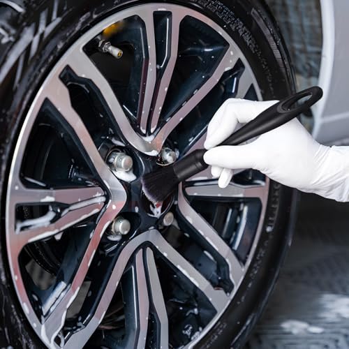Alasum Car Detailing Brush Set Pp Material with Multiple Brush Heads 3pcs Portable Interior Cleaning Tools for Dashboard, Air Vent, and Crevice Cleaning in Cars