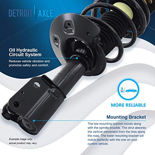 Detroit Axle - 2 Front Struts for Chevy Impala Monte Carlo | Pontiac Grand Prix Buick LaCrosse Century Regal Allure Complete Struts w/Coil Springs Replacement Strut Shocks Assembly - size: 171661 x2/PAIR