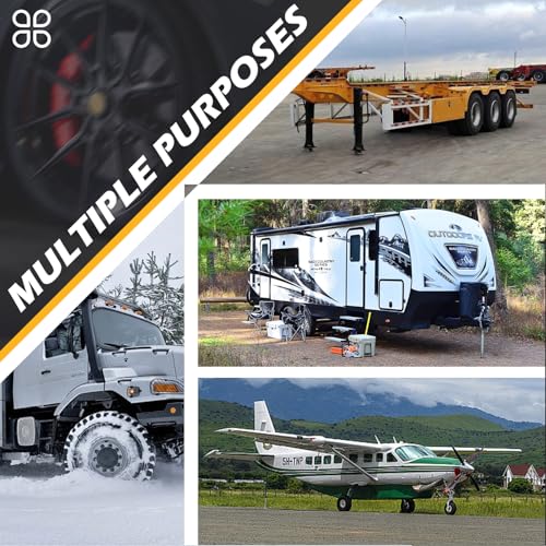 Wheel Chocks for RV Trailers 4Pair/8Pack with Rope, Rubber Tire Chocks Block Stopper with Reflective Strips for Camper Truck Car Wheel Immobilizers & Chocks, Travel Trailer RV Accessory - size: 160B-4pair8pack