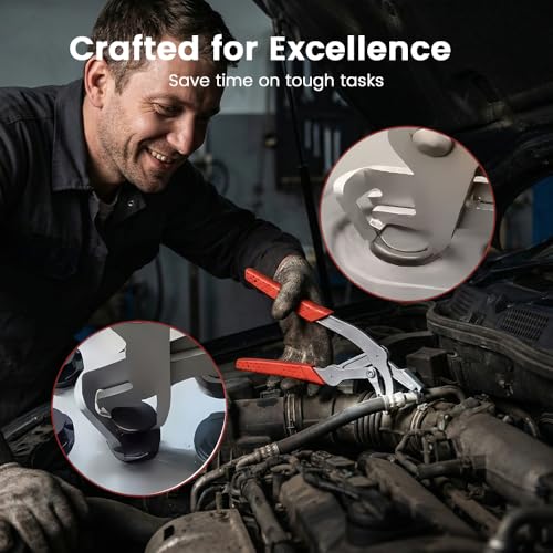 Automotive Clip Removal Tool & Trim Removal Pliers with Non-Slip Grip,Multi-Functional Car Clip Pliers Tool for Door Panels, Trim Clips, Rivets & Interior Panels Without Damage (1 Pack) - color: 1 Pack