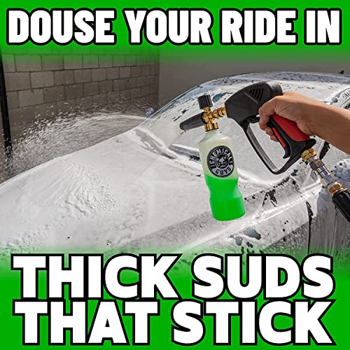 Chemical Guys, 15-Piece Arsenal Builder Car Wash Kit, Foam Cannon & Bag | Foam cannon, six 16 oz care chemicals and a carry bag for a full pressure-washer wash and detail - style: HOL350