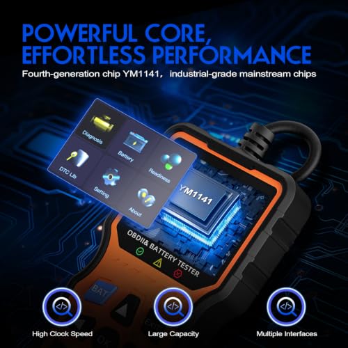RDOVBIM OBD2 Car Diagnostic Tool for Hyundai Tucson Check Engine Fault Code Reader Bluetooth 5.1 Scanner, Full System ABS SRS TPMS Detector, Works with iOS & Android Devices