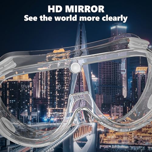 Super More Anti-Fog Protective Safety Goggles Clear Lens Wide-Vision - color: Transparent-10
