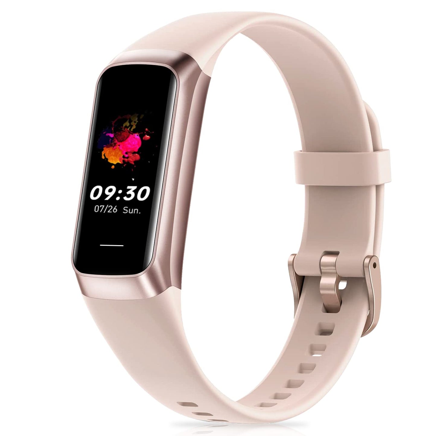 Zeacool Fitness Tracker with 24/7 Heart Rate, Blood Oxygen Blood Pressure Sleep Monitor, Activity Trackers 5 ATM Waterproof,Step Calorie Counter Pedometer Health Smart Watch for Women Men(Pink)