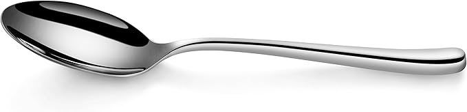 Artaste Rain II Forged 18/10 Stainless Steel (Silver (Set of 12), Dinner Spoon (8-Inch))