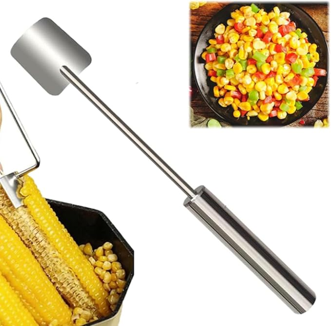 2025 Corn Peeler for Corn on the Cob, Stainless Steel Corn Cob Stripper Tool for Stripping off Corn Kernel From Cob,Restaurant Chefs, Outdoor Dining Enthusiasts。