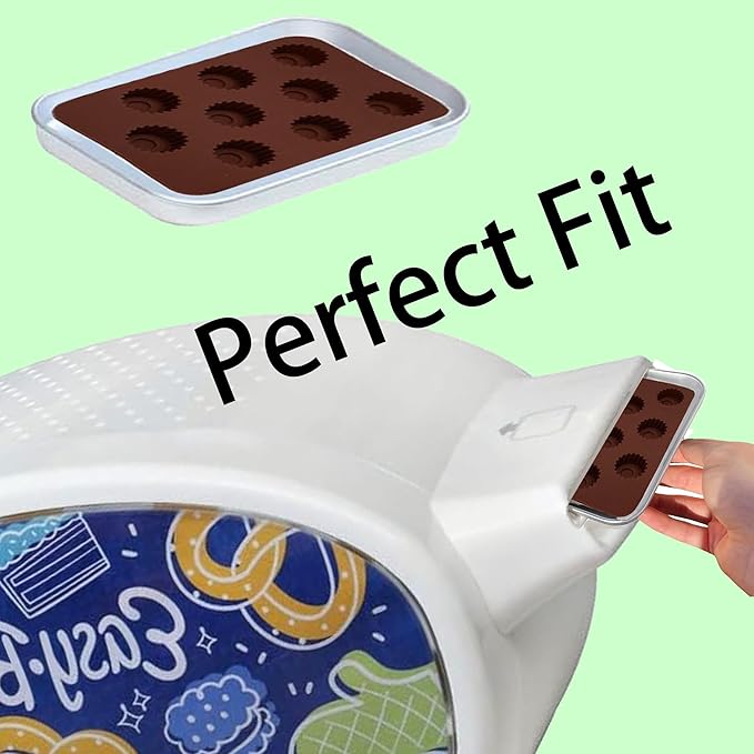 Kids' Complete Oven Pan Set Compatible with Easy Bake Ultimate Oven,Accessories for Cooking Easy Bake Oven Mixes,Includ Round flower style, round number style, triangular cake style,circle pan.