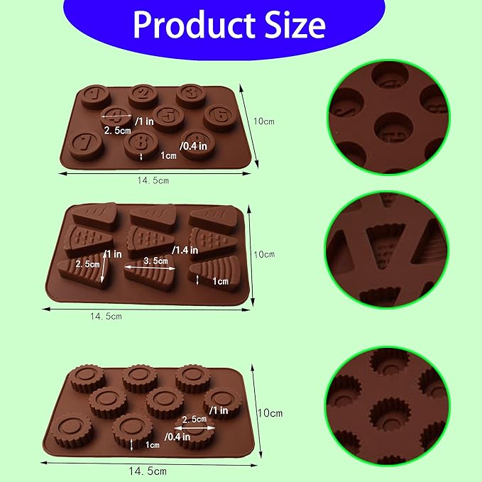 Kids' Complete Oven Pan Set Compatible with Easy Bake Ultimate Oven,Accessories for Cooking Easy Bake Oven Mixes,Includ Round flower style, round number style, triangular cake style,circle pan.