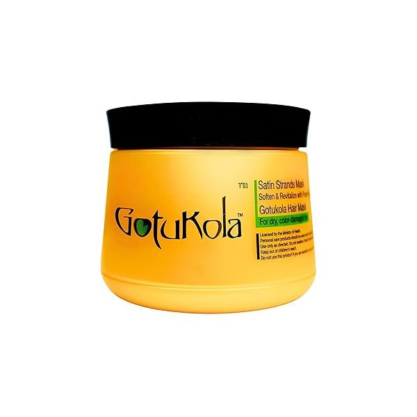 Satin Strands Mask for Dry, Color Damaged Hair - Deep Conditioner Treatment Softens Dry Hair, Repairs Damage, & Revitalizes Scalp Gotu Kola Herb, Essential Oils, Keratin