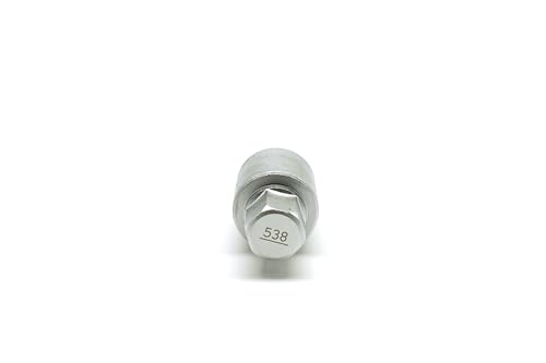 TEMO 538 Wheel Lock Nut Screw Removal Key Anti-Theft Lugnut Socket S3056 for Vw Audi Vag Volkswagen Vehicles - size: Model 538 (1 Piece)
