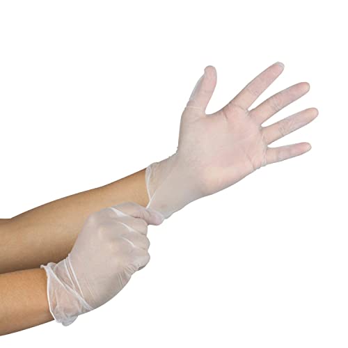 Karat [XL - 1,000 ct] Clear Vinyl Disposable Gloves, Powder-Free, Great Fit, Tear-Resistant for Multi-Purpose (FP-GV1009)