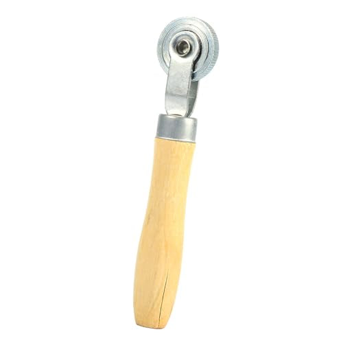 Compact Wooden Handle Repair Tube Stitch Puncture Patch Tire Roller Bearing Tool Kit for Tire Repair Work with Bearing Interior Design and Lightweight Features