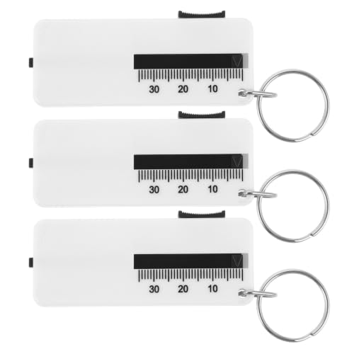 Ciieeo 3pcs Car Tire Thread Depth Gauge Abs Material Precise Measurement Tool for Accurate Tire Tread Inspection