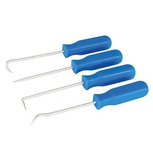 8Pcs Hook And Pick Set Precision Scraper Removal Remover Installer Tools Gasket Scraping Hose Removal Hook Tool Set Craft Hand Tools Automotive Pick Set With Non-Slip Rubber Grips (blue) - color: Blue