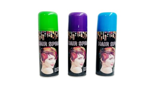 Temporary Hair Color Spray Birthday Party,New Year Party,Celebration 3OZ- Case (6 Cans) - 6 Colors