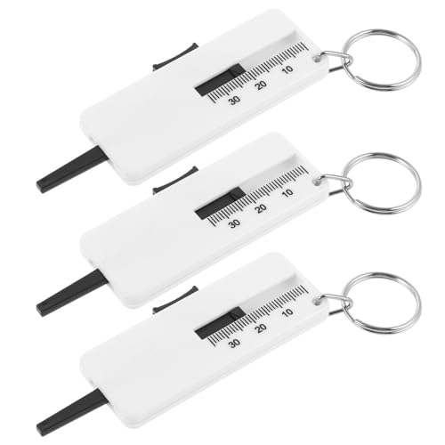 3pcs Tire Tread Depth Gauge Set Abs Material Precise Measurement Tool Easy to Use Automotive Tire Thread Gauge