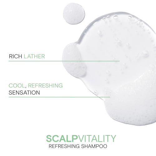 Joico Scalp Vitality Refreshing Shampoo | Supports A Healthy & Balanced Scalp | For Dry, Oily and Itchy Scalp | Leaves Scalp Replenished & Calm | Removes Flakes & Reduces Irritation | 10.1 Fl Oz