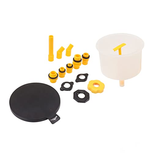 15Pcs Radiator Coolant Filling Funnel Kit, Spill Proof Coolant Fill Kit, Reinforced Design with Rotary Switch for Universal Cooling System, Long Extension Rod for Hard to Reach are