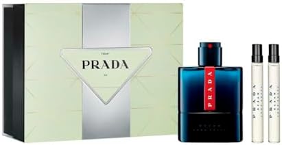 Prada Luna Rossa Ocean Eau de Toilette 2-Pcs Gift Set (Eau de Toilette Spray 3.4 fl oz + 2 Eau de Toilette Spray 0.34 fl oz), S4519759